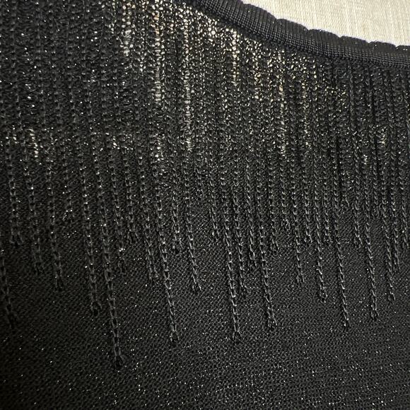 Brooks Brothers Womens Size XL Black Metallic Knit Camisole Tank - Picture 6 of 8